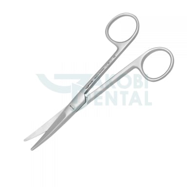Surgical Scissors Mayo S 3, curved, rounded tips, total length ca. 145mm, stainless steel