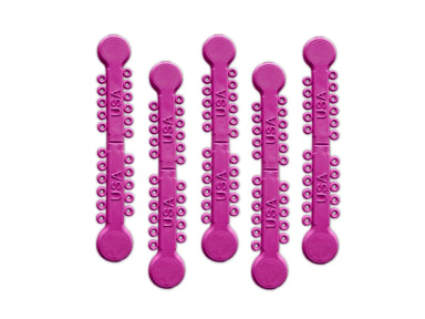 ELASTISCHE LIGATUREN fuchsia Stick (Inhalt 1000 Stück) Latexfrei