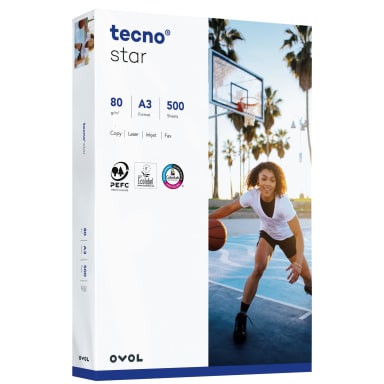 inapa tecno copy paper Star A3 500 sheets