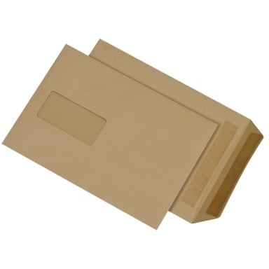 MAILmedia mailing bag B5 90 g with window self-adhesive 500 pieces brown