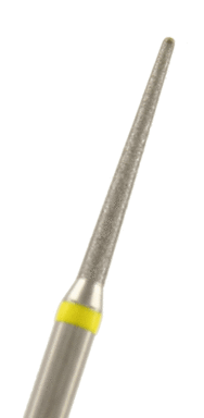 Diamant konisch rund Körnung: Gelb (extra-fein, 1 Packung á 5 Stück)