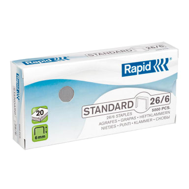 Rapid staples Standard 26/6 5,000 pieces