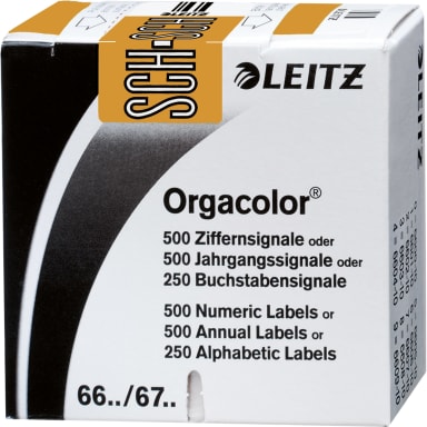 Leitz letter tab Orgacolor SCH 250 pieces orange