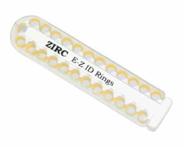 ZIRC Dental Products EZ-ID Markeer Ringen Klein Geel (25 stuks)
