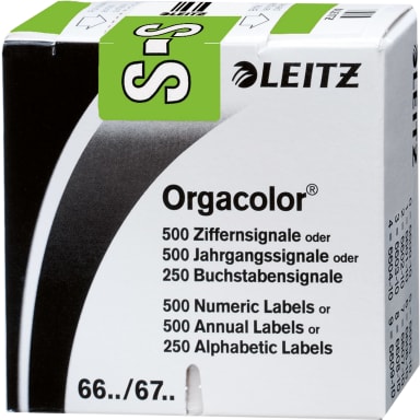 Leitz letter tab Orgacolor S 250 pieces green