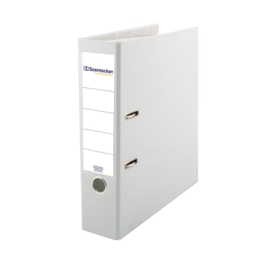 Soennecken ring binder A4 80 mm PP white
