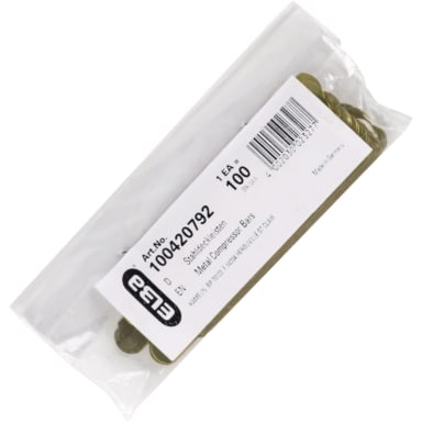 Elba cover strip 11x95 mm metal 100 pieces brass