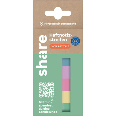 share sticky note strips 5x40 sheets assorted
