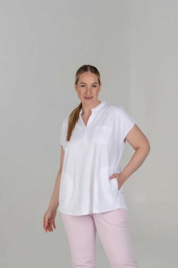 Van Laack Shirt Oversize Capsleeve MWW-S1-P White L