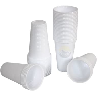 Witte Plastic Bekers 300 mL / 12 oz (2000 st.)