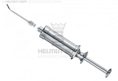 HELMUT ZEPF Metalen Injectiespuit Luer-Lock met Canule
