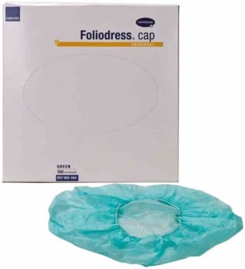 Foliodress Cap Comf. univ.grün 100St