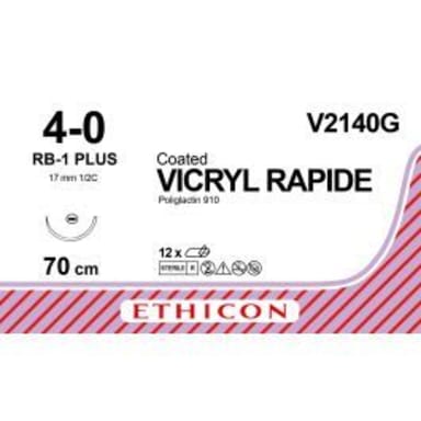 Ethicon Vicryl Rapide 4-0 V2140G, 12 Stück