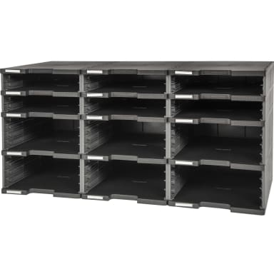 Exacompta MODULODOC sorting station 12 compartments black