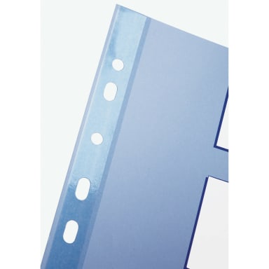 Esselte index divider set blank A4 5-part PP light blue/assorted