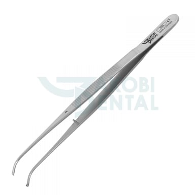 Tissue pliers Semkin-Taylor TP 34, ca. 125mm, curved, surgical beaks 1x2, stainless steel