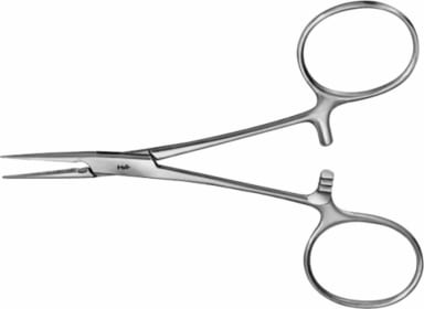 Mosquito Klemme 100mm gerrieft gerade