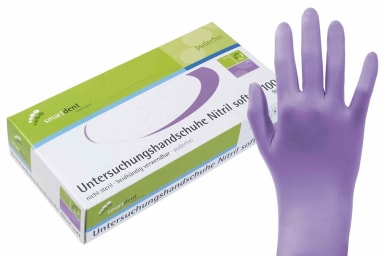Smartdent Examination Gloves Nitril Soft Purple Gr. M