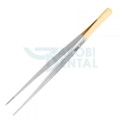 Tissue pliers General TP 5071, surgical, 1x2 toothed, total length ca. 145mm, TC, stainless steel