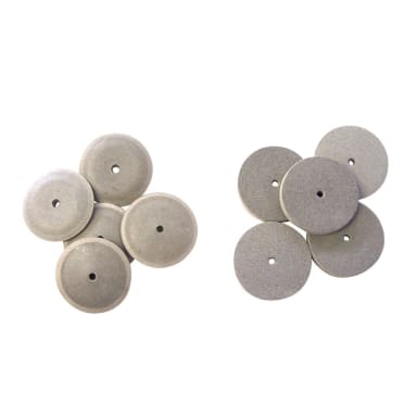 Dedeco Rubber Polijstwiel Wit 22 mm (100 stuks)