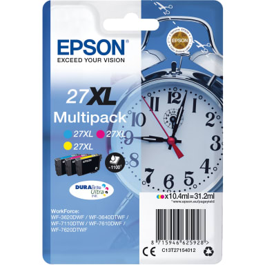 Epson ink cartridge 27XL cyan/magenta/yellow 3 pieces