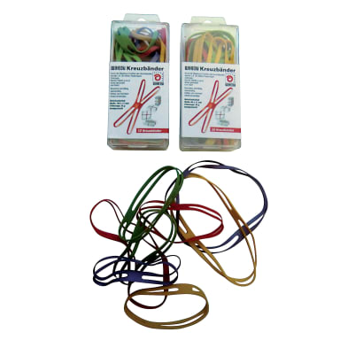 Wihedü cross band 150x11 mm 12 pieces coloured assorted