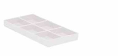 ZIRC Dental Products Kastlade met 6 vakken, wit