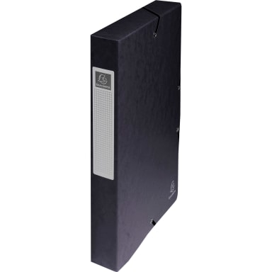 Exacompta Exabox file box A4 40 mm cardboard black