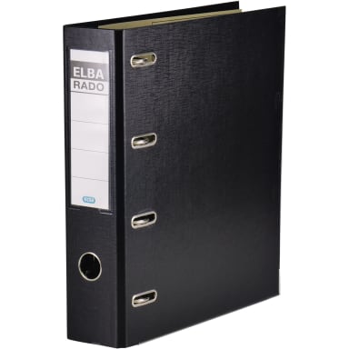 Elba double binder rado plast 2xA5 landscape 75 mm black