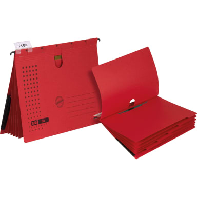 Elba suspension file chic ULTIMATE A4 5 pieces red