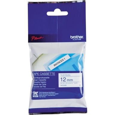 Brother label tape cassette MK233BZ 12 mm x 8 m blue on white