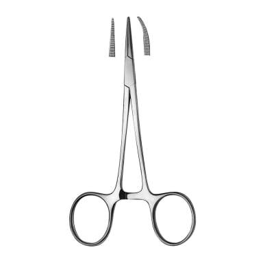 Mosquitoklemme 12,5cm gebogen