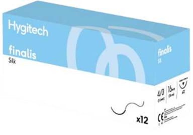 Hygitech FINALIS Suture Material Seide 4/0 Type Schneidend 1/2 45cm