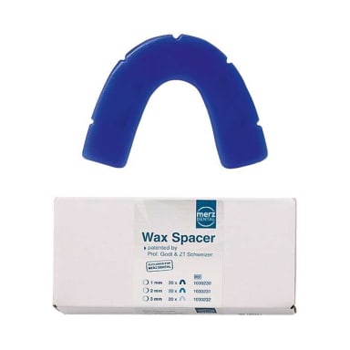 Merz Dental Wax Afstandhouder H-1mm Donkerblauw (20 stuks)