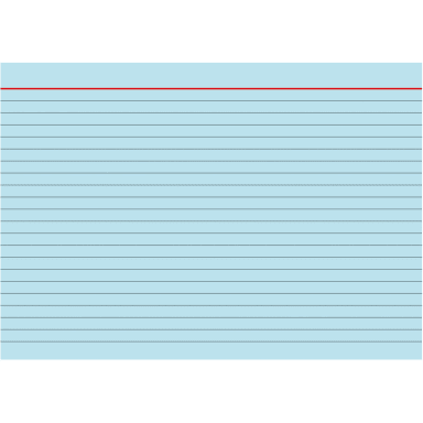 Brunnen index card A5 ruled 100 pieces blue