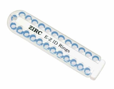 ZIRC Dental Products EZ-ID Markeerringen Klein N-Blauw (25 stuks)