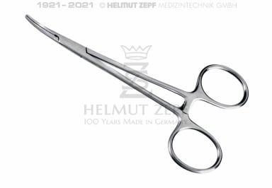HELMUT ZEPF Slagaderklem Mug 12,5 cm Gebogen 1x2 stuks