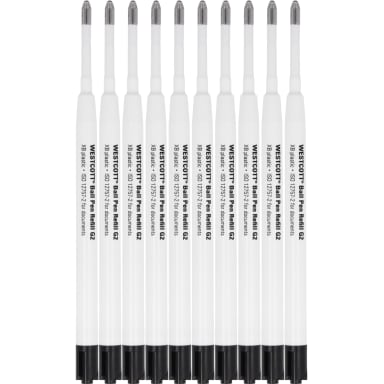 Westcott ballpoint refill G2 plastic 10 pieces black