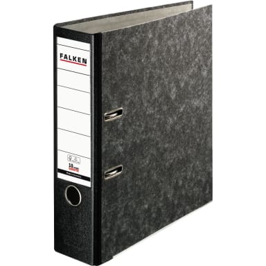 Falken ring binder Recycling Plus A4 80 mm paper black