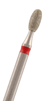 Diamant Eiform Körnung: Rot (fein, 1 Packung á 5 Stück)