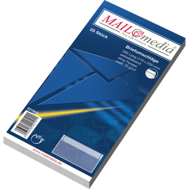 MAILmedia envelope DL 70 g self-adhesive 25 pieces white