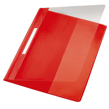 Leitz flat file A4 fold PVC red