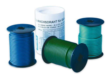 SCHULER-DENTAL Waxdraad 4.0 Blauw Hard 250g