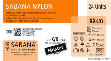 SABANA Nylon 4-0 DS-16 75cm 1,5
