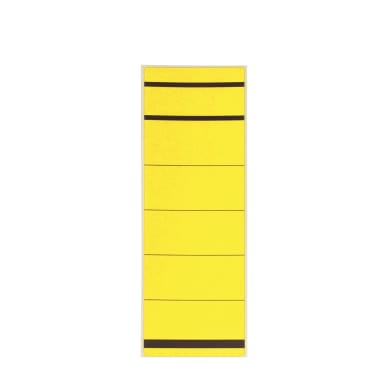 Westcott binder label wide/short self-adhesive paper 10 pieces yellow