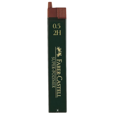 Faber-Castell lead refill SUPER POLYMER 0.5 mm 2H 12 pieces