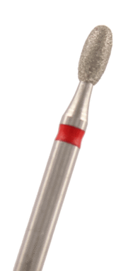 Diamant Eiform Körnung: Rot (fein, 1 Packung á 5 Stück)