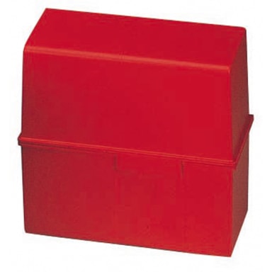 HAN index card box A6 landscape max. 400 cards PS red
