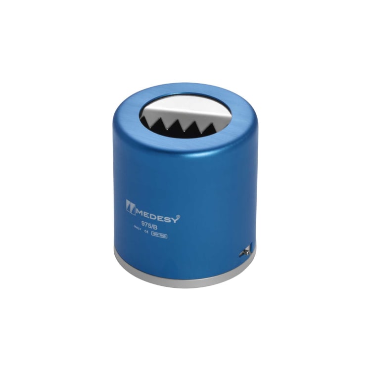 Waste container made of aluminium, blue