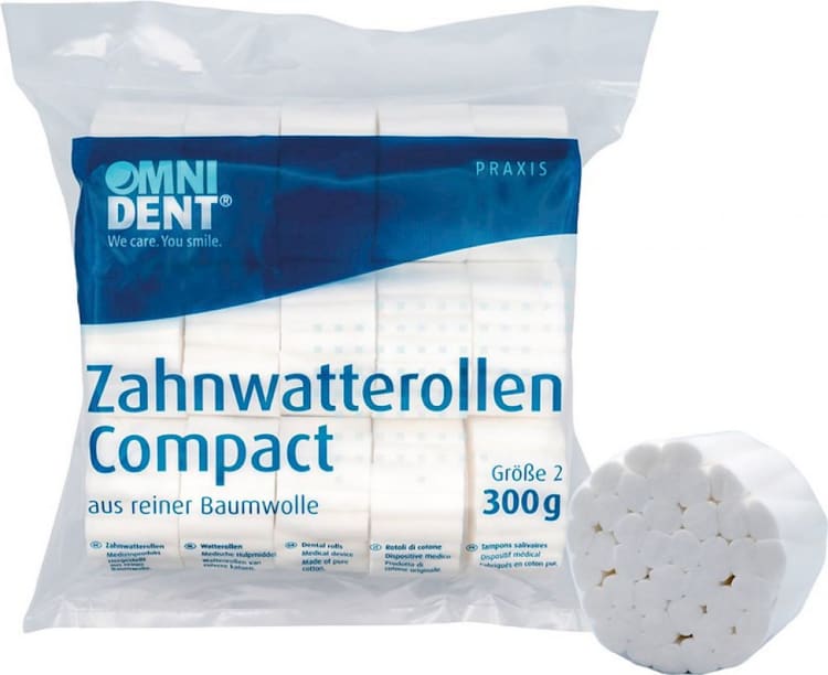 Omnident Zahnwatterollen Compact Gr. 2